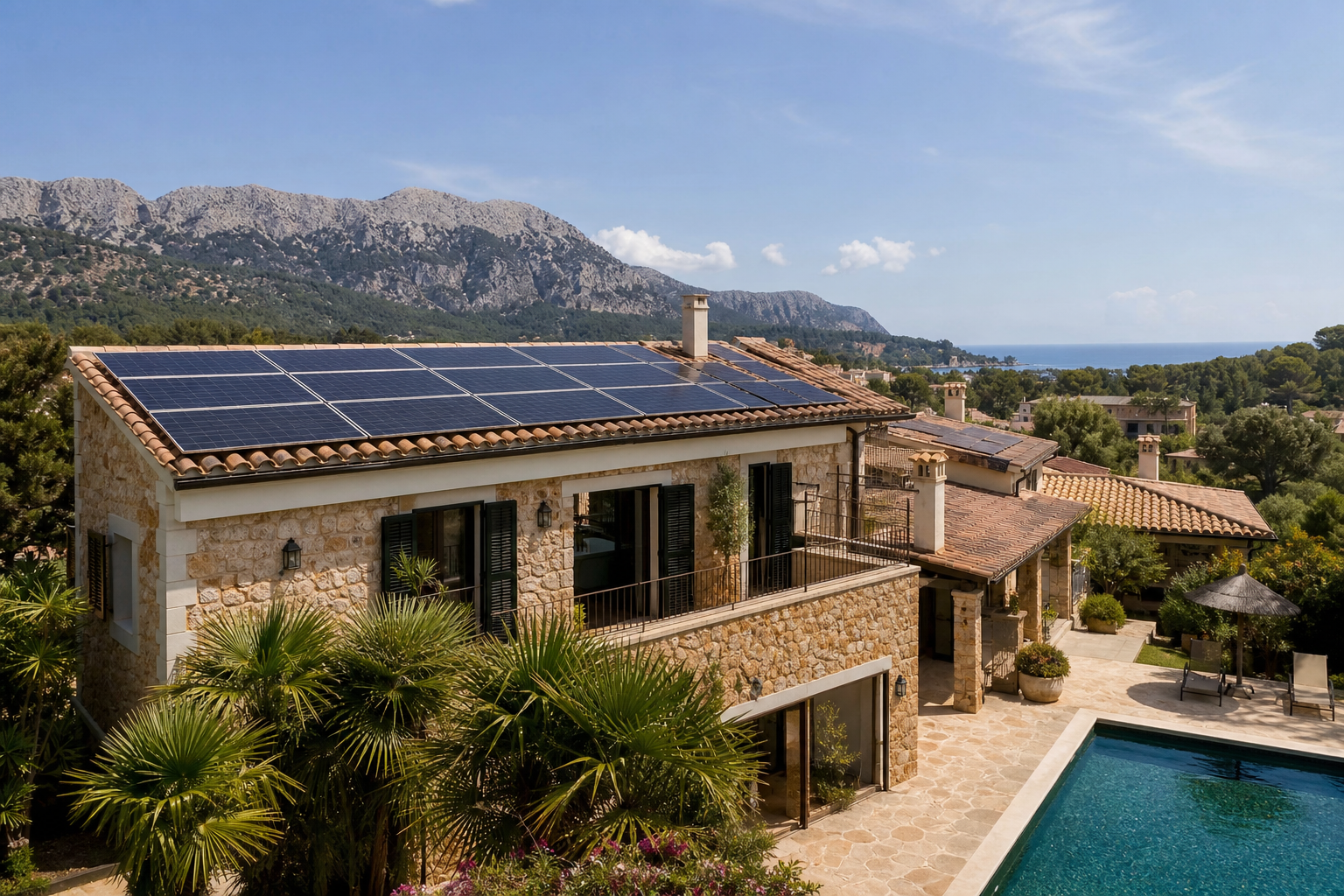 Mallorquinische Immobilie als Mittelpunkt des Gesamtsystems